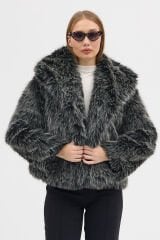 PREMİUM KÜRK ŞAL YAKA CEKET (Kırçıllı Gri)