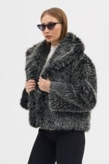 PREMİUM KÜRK ŞAL YAKA CEKET (Kırçıllı Gri)