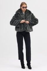 PREMİUM KÜRK ŞAL YAKA CEKET (Kırçıllı Gri)