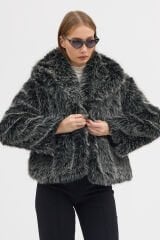 PREMİUM KÜRK ŞAL YAKA CEKET (Kırçıllı Gri)