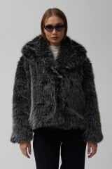 PREMİUM KÜRK ŞAL YAKA CEKET (Kırçıllı Gri)