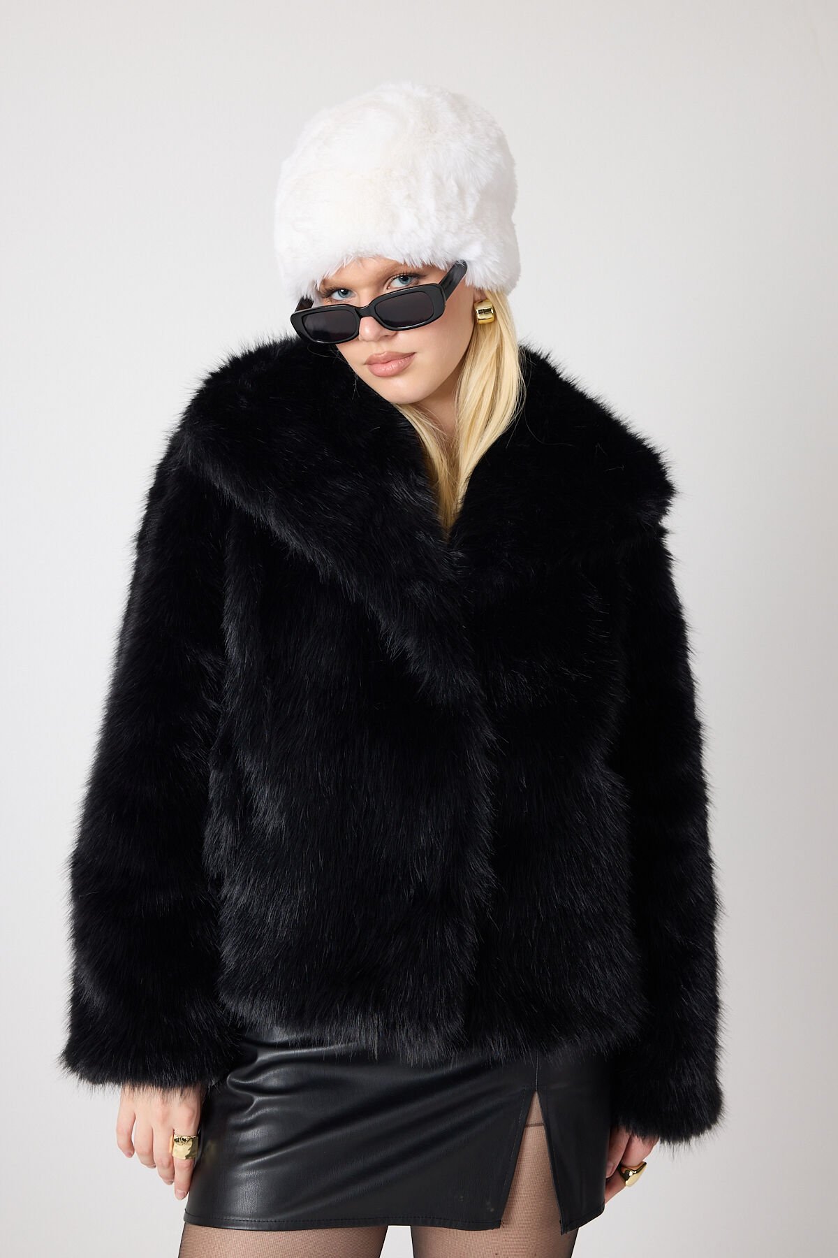 PREMİUM KÜRK ŞAL YAKA CEKET (Siyah)