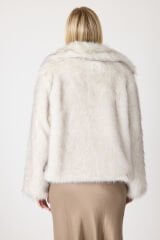 PREMİUM KÜRK ŞAL YAKA CEKET (Kırçıllı Beyaz)