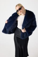 PREMİUM KÜRK ŞAL YAKA CEKET (Lacivert)