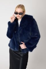 PREMİUM KÜRK ŞAL YAKA CEKET (Lacivert)