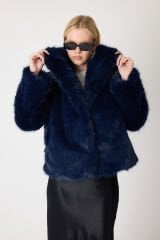 PREMİUM KÜRK ŞAL YAKA CEKET (Lacivert)