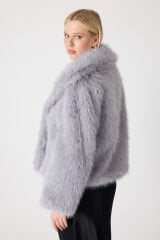 PREMİUM KÜRK ŞAL YAKA CEKET (Gri)