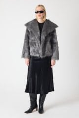 ŞAL YAKA KÜRK (Gümüş)