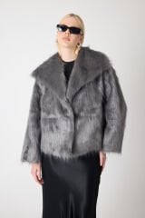 ŞAL YAKA KÜRK (Gümüş)