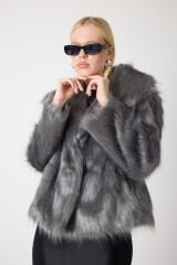 ŞAL YAKA KÜRK (Gümüş)