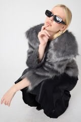 ŞAL YAKA KÜRK (Gümüş)