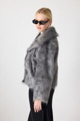 ŞAL YAKA KÜRK (Gümüş)