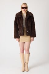 PREMİUM KÜRK ŞAL YAKA CEKET (Acı Kahve)