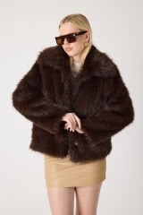 PREMİUM KÜRK ŞAL YAKA CEKET (Acı Kahve)