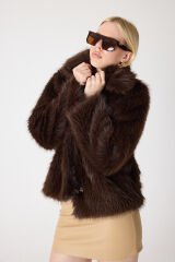 PREMİUM KÜRK ŞAL YAKA CEKET (Acı Kahve)