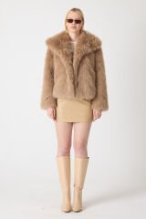 PREMİUM KÜRK ŞAL YAKA CEKET (Kahverengi)