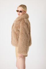 PREMİUM KÜRK ŞAL YAKA CEKET (Kahverengi)